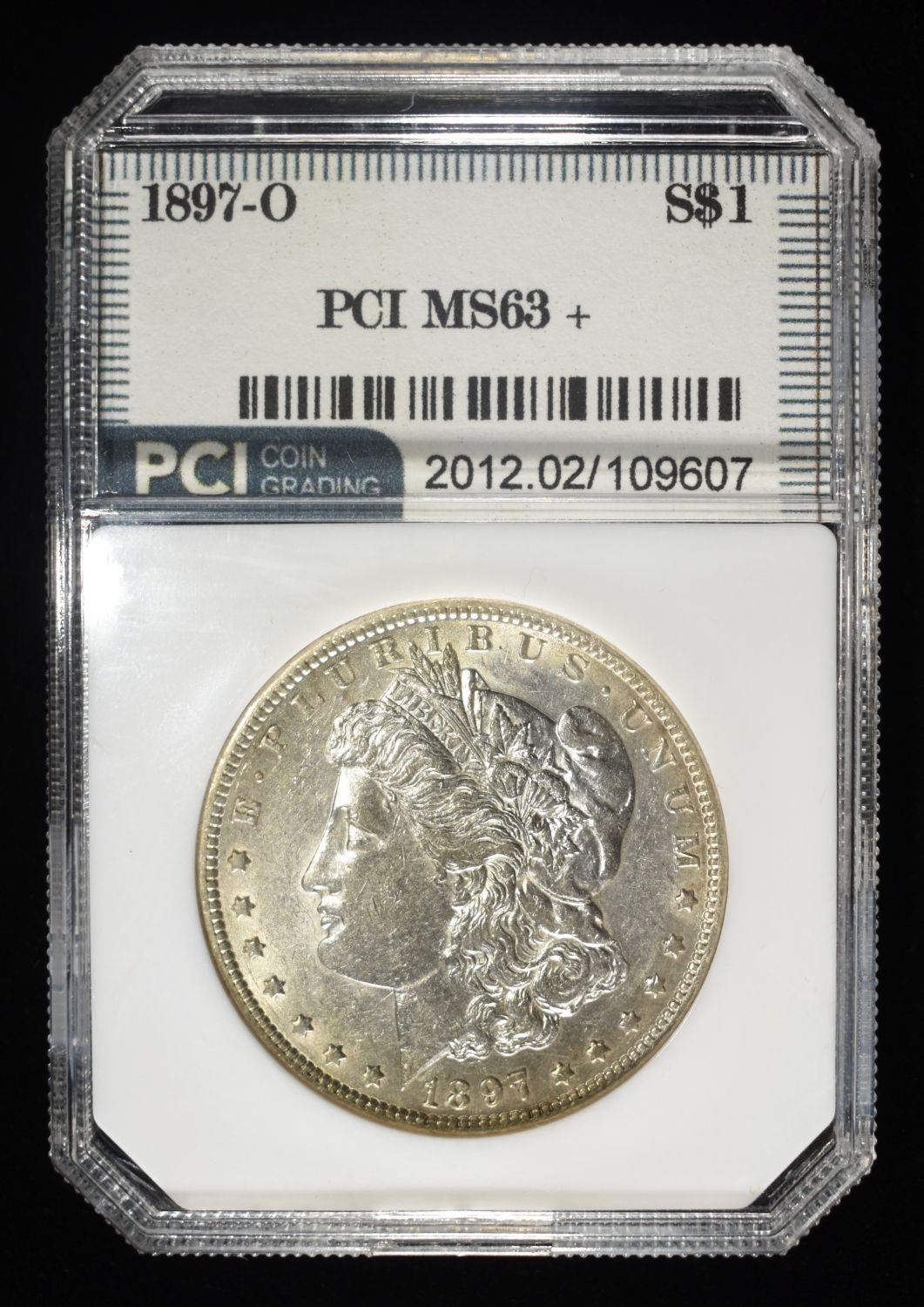 1897-O MORGAN DOLLAR PCI CH BU