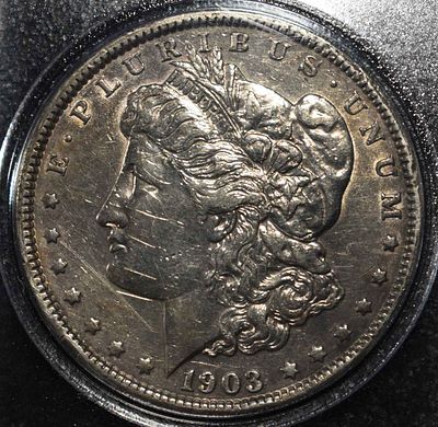 1903 MORGAN DOLLAR. WEEKLY COIN & CURRENCY AUCTIONS ESTIMATE $80 - $120.