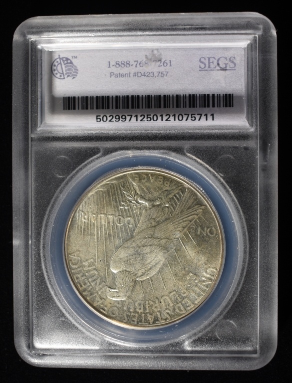 1927 PEACE DOLLAR SEGS CH/GEM BU