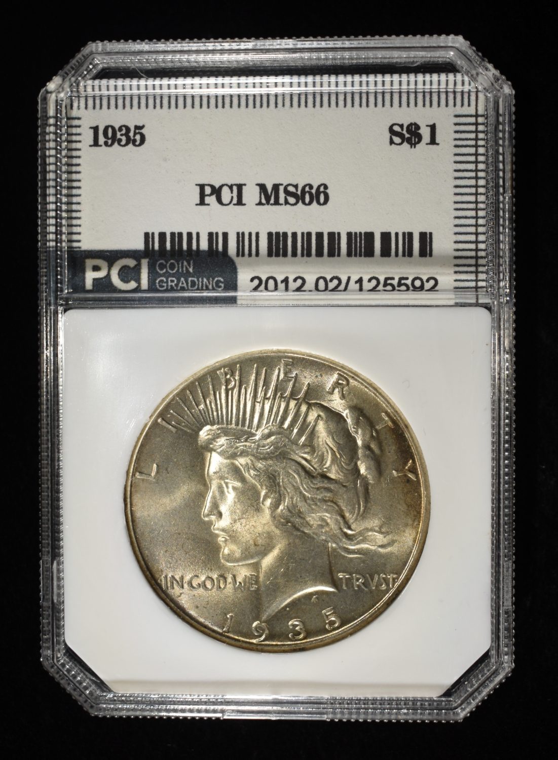 1935 PEACE DOLLAR PCI SUPERB GEM BU