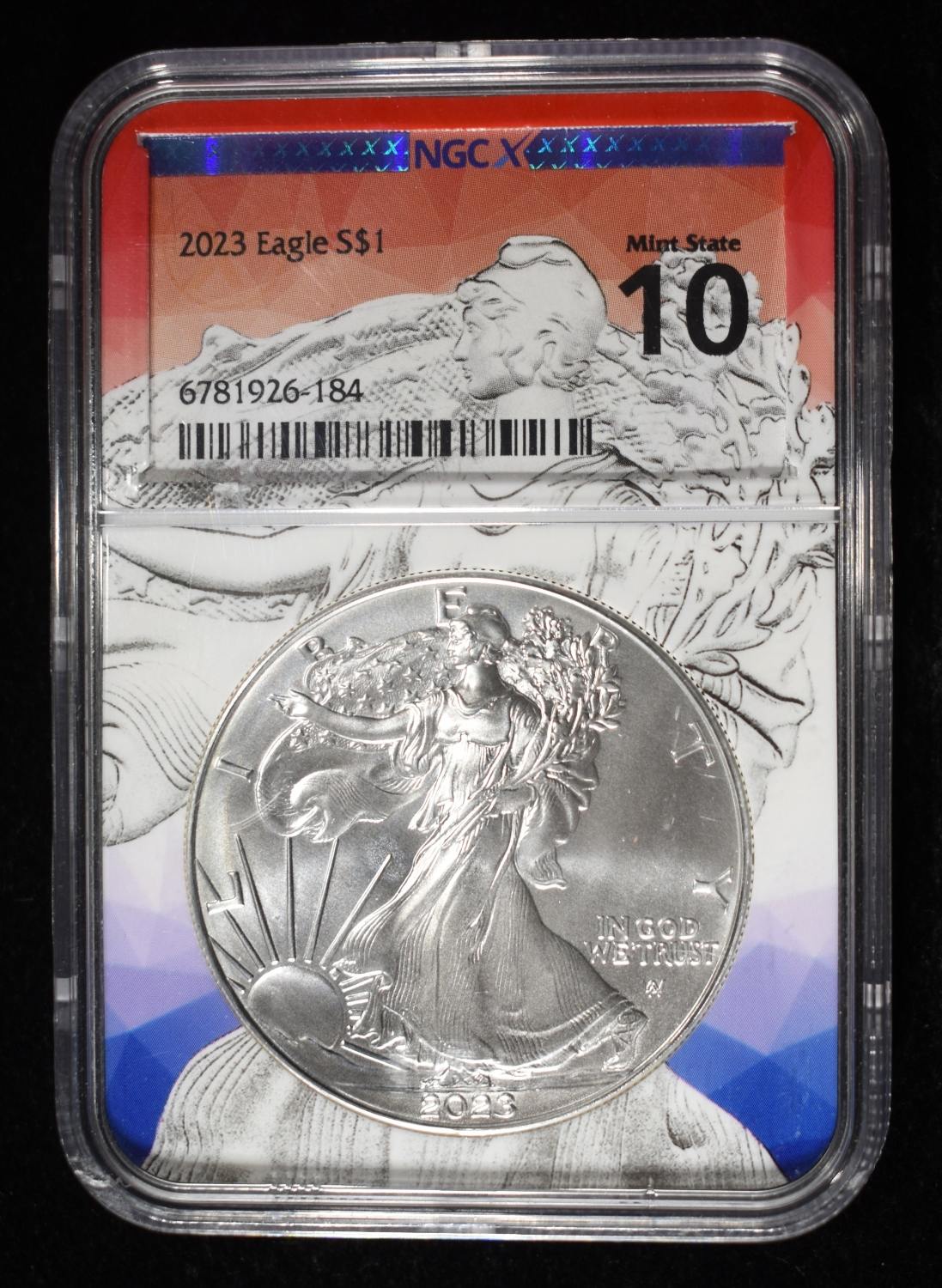2023 AMERICAN SILVER EAGLE NGCX MINT 10