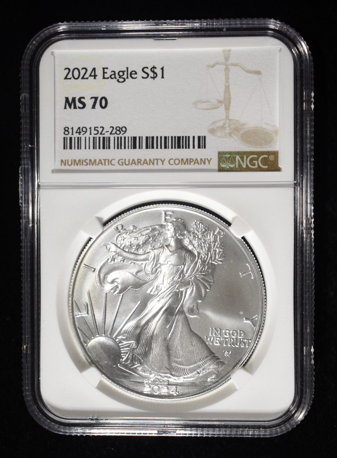 2024 AMERICAN SILVER EAGLE NGC MS70