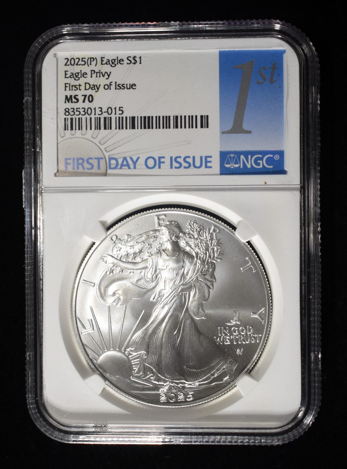 2025(P) AMERICAN SILVER EAGLE NGC MS70