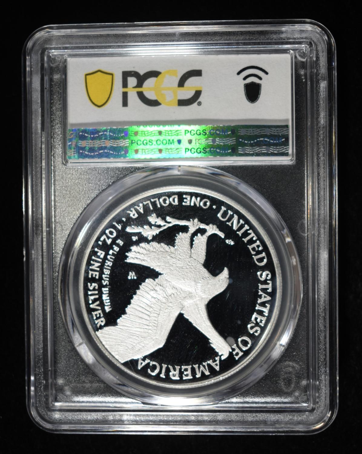 2025-W AMERICAN SILVER EAGLE PCGS PR70 DCAM