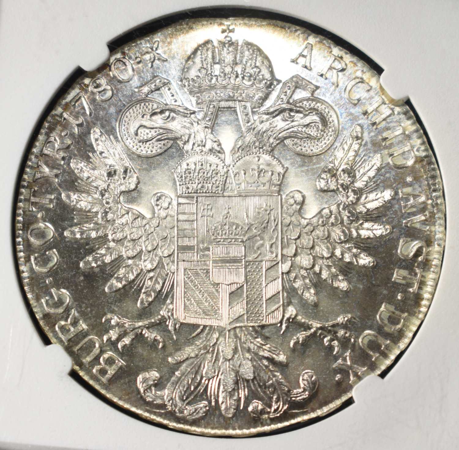 1780-DATED AUSTRIA TALER NGC MS64 PL