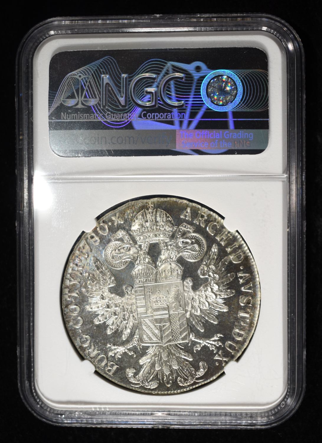 1780-DATED AUSTRIA TALER NGC MS64 PL