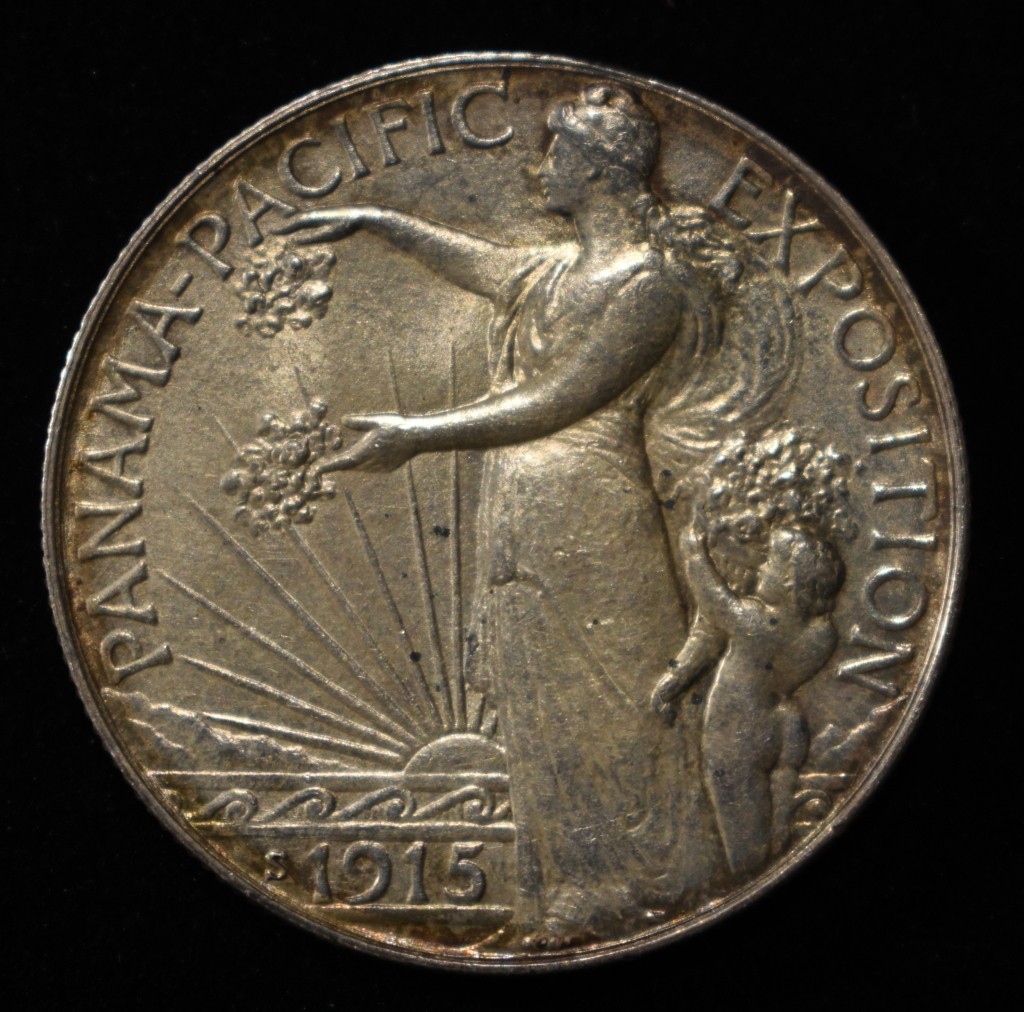 1915-S PAN-PAC COMMEM HALF BU