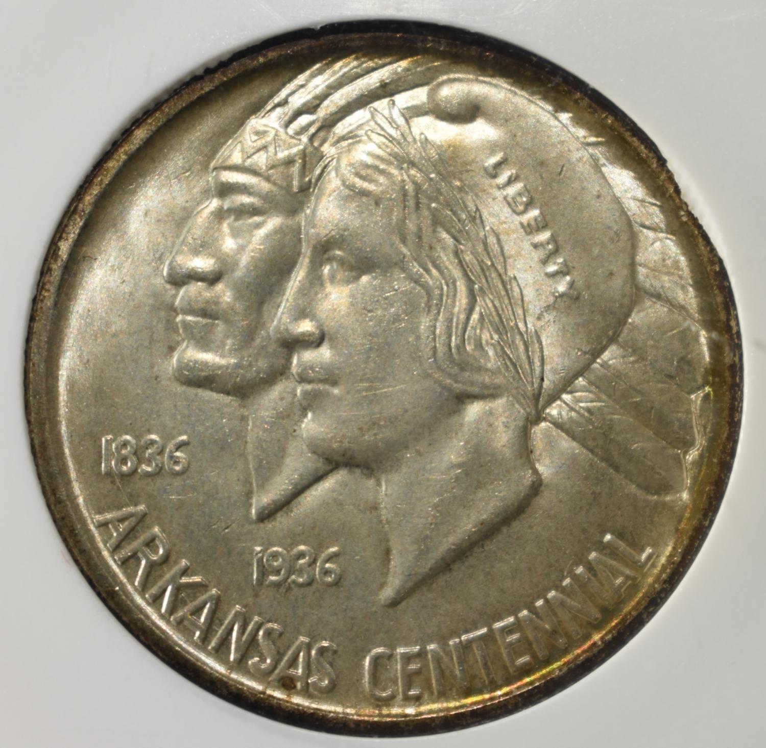1936 ARKANSAS COMMEM HALF DOLLAR PCI SUPERB GEM BU
