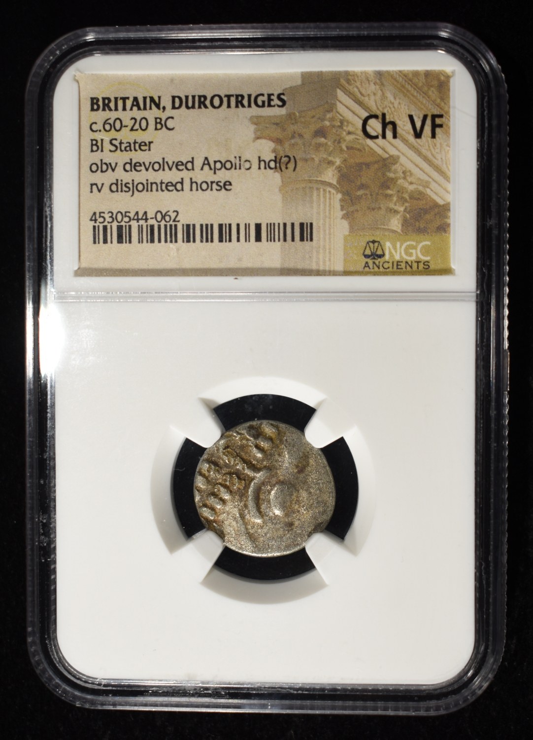 c.60-20 BC BI STATER, OBV DEVOLVED APOLLO NGC CHVF