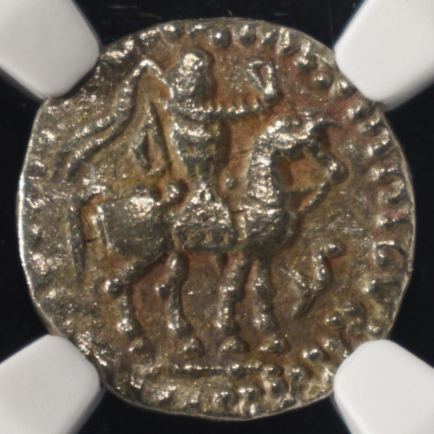 AFTER c.58 BC, AZES I/II, AR DRACHM NGC VF