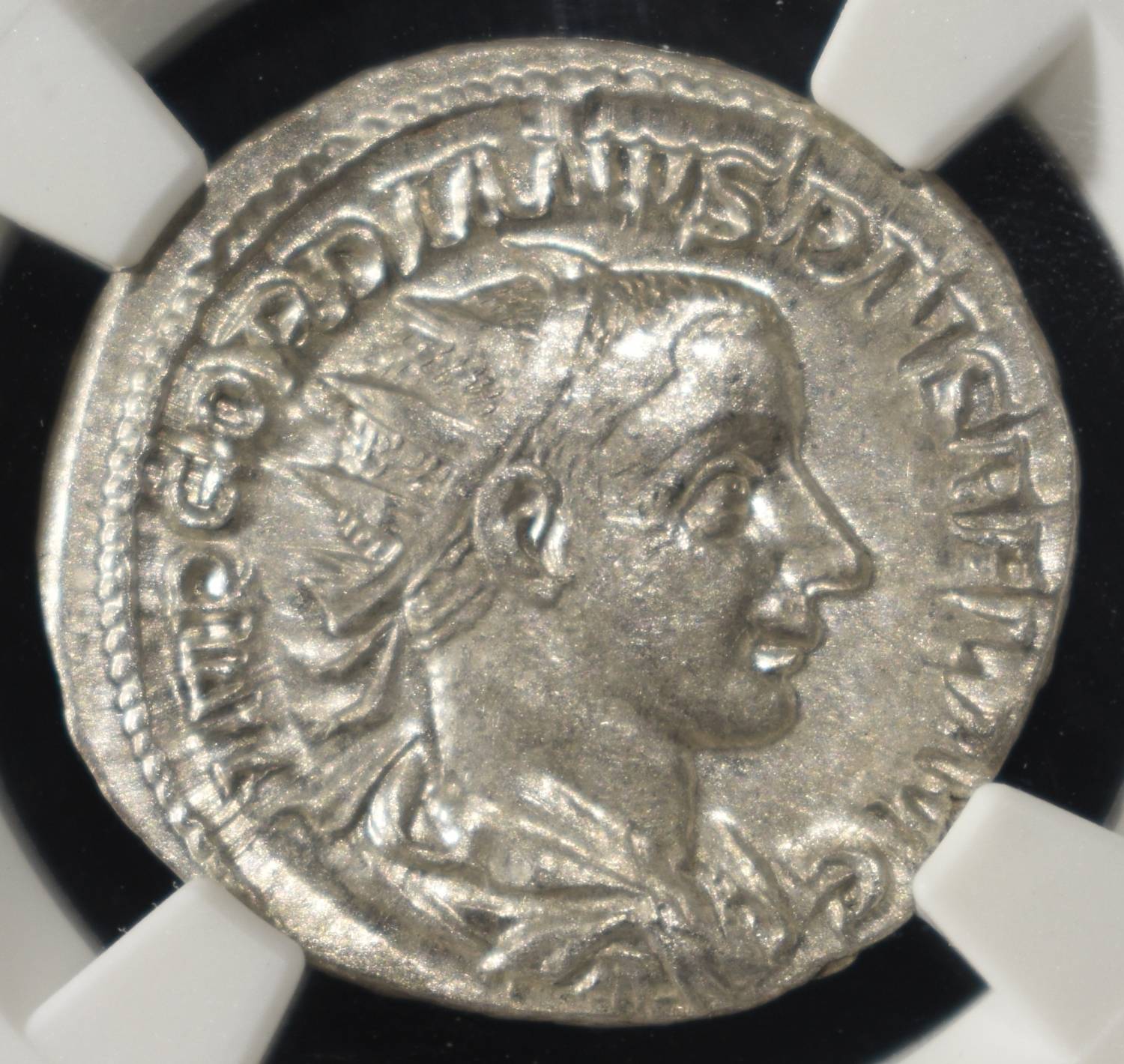 AD 238-244 GORDIAN III ROMAN EMPIRE NGC AU