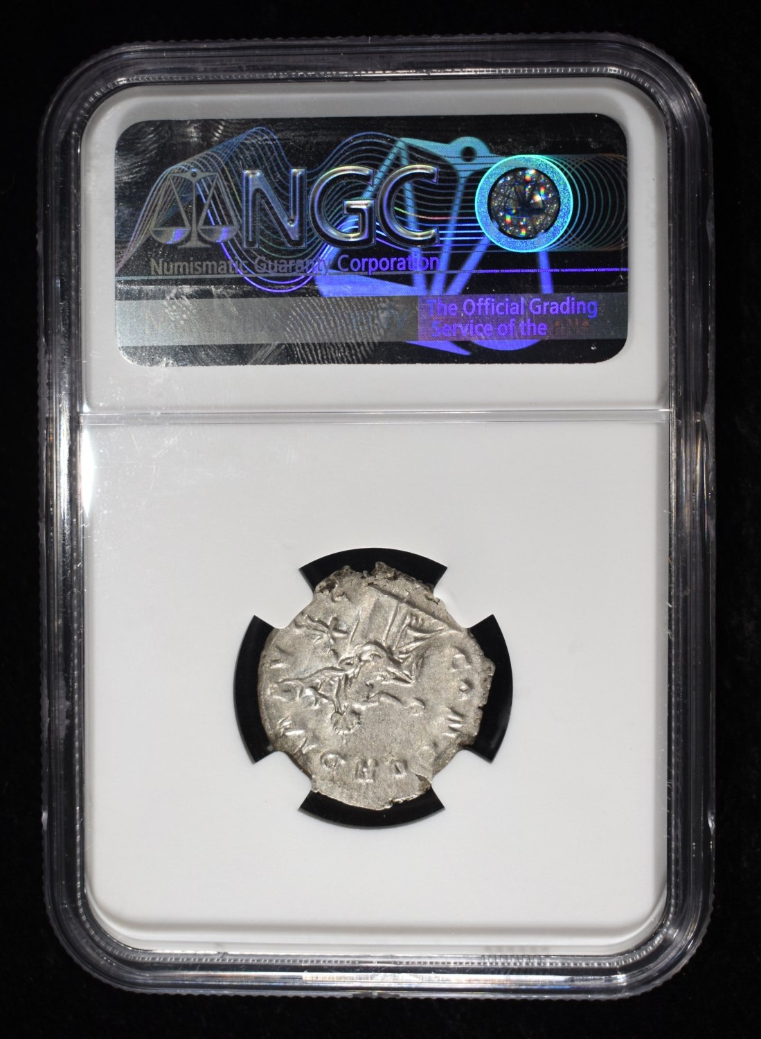 VOLUSIAN, AD 251-253 AR DOUBLE-DENARIUS NGC AU