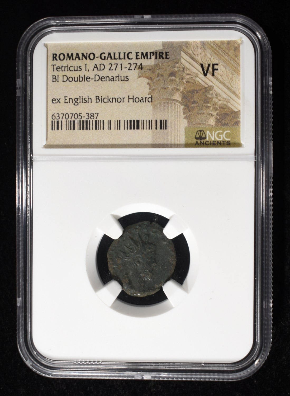 TETRICUS I, AD 271-274 BI DOUBLE-DENARIUS NGC VF