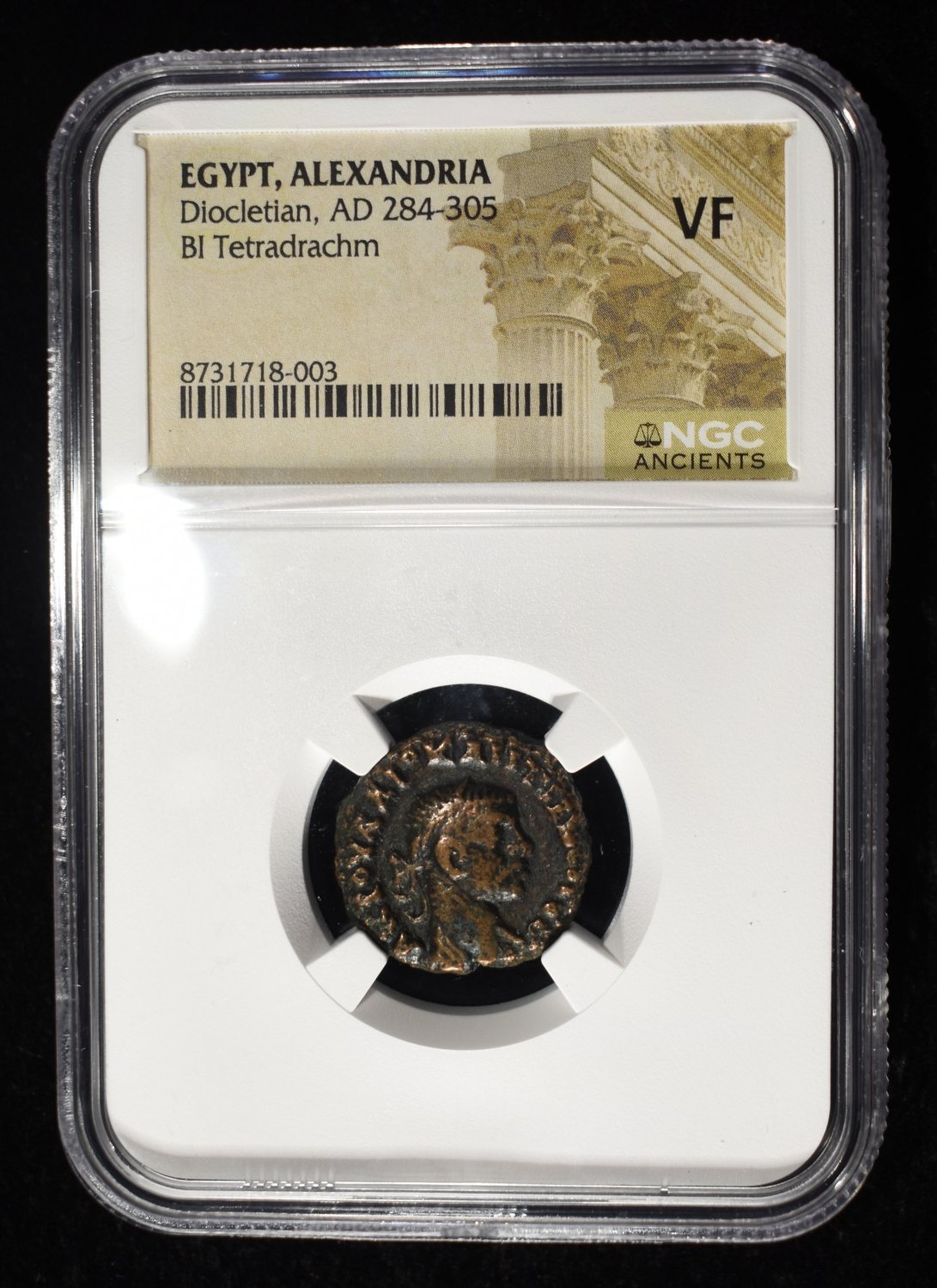 AD 284-305 DIOCLETIAN BI TETRADRACHM NGC XF
