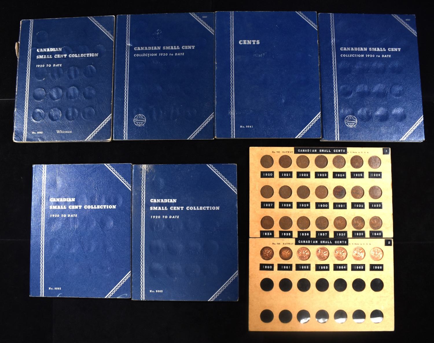 (8) CANADIAN SMALL CENT COLLECTIONS