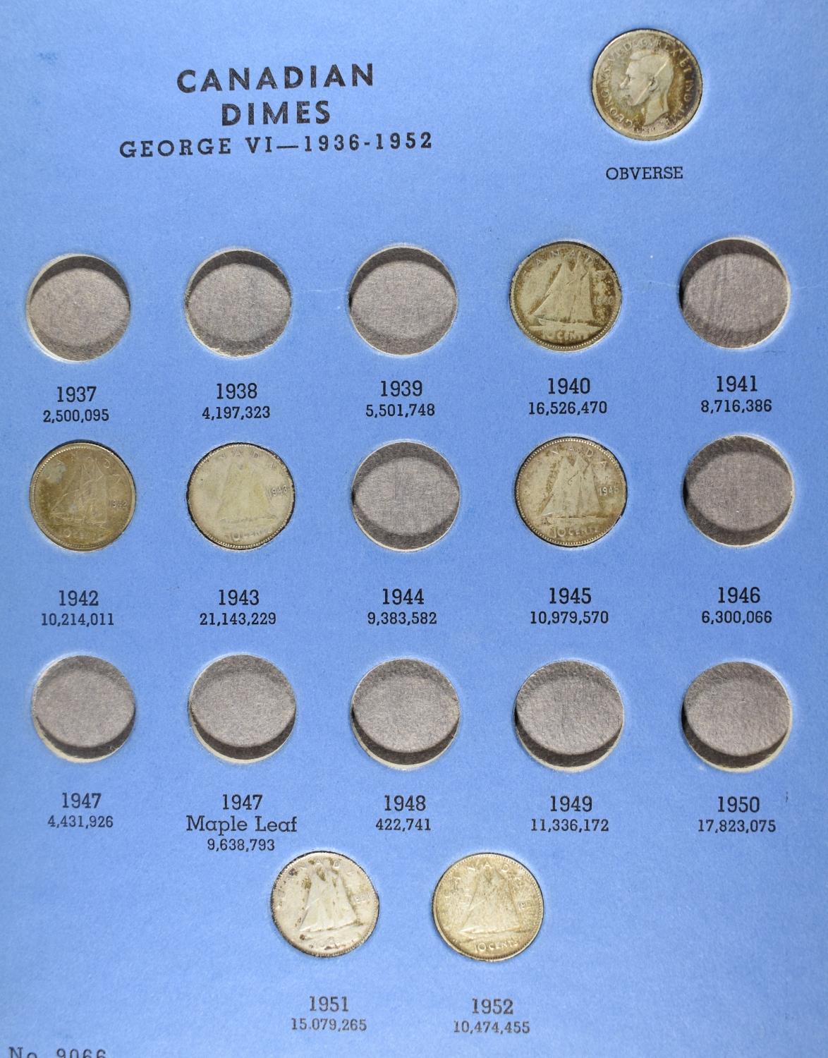 CANADIAN DIME COLLECTION