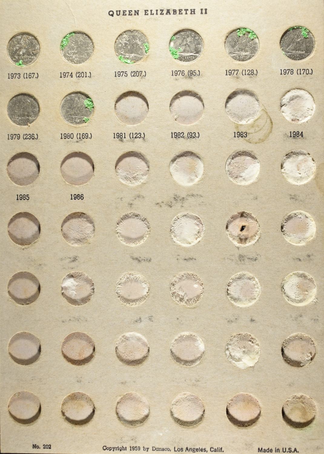 CANADIAN DIME & 25 CENT COLLECTION