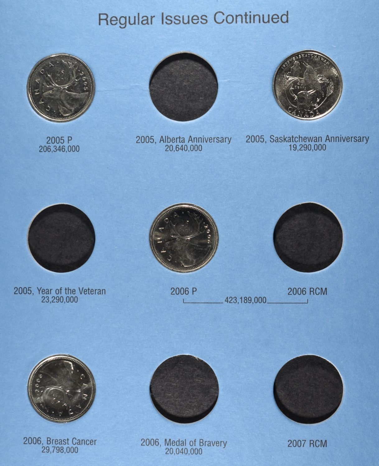 CANADIAN DIME & 25 CENT COLLECTION