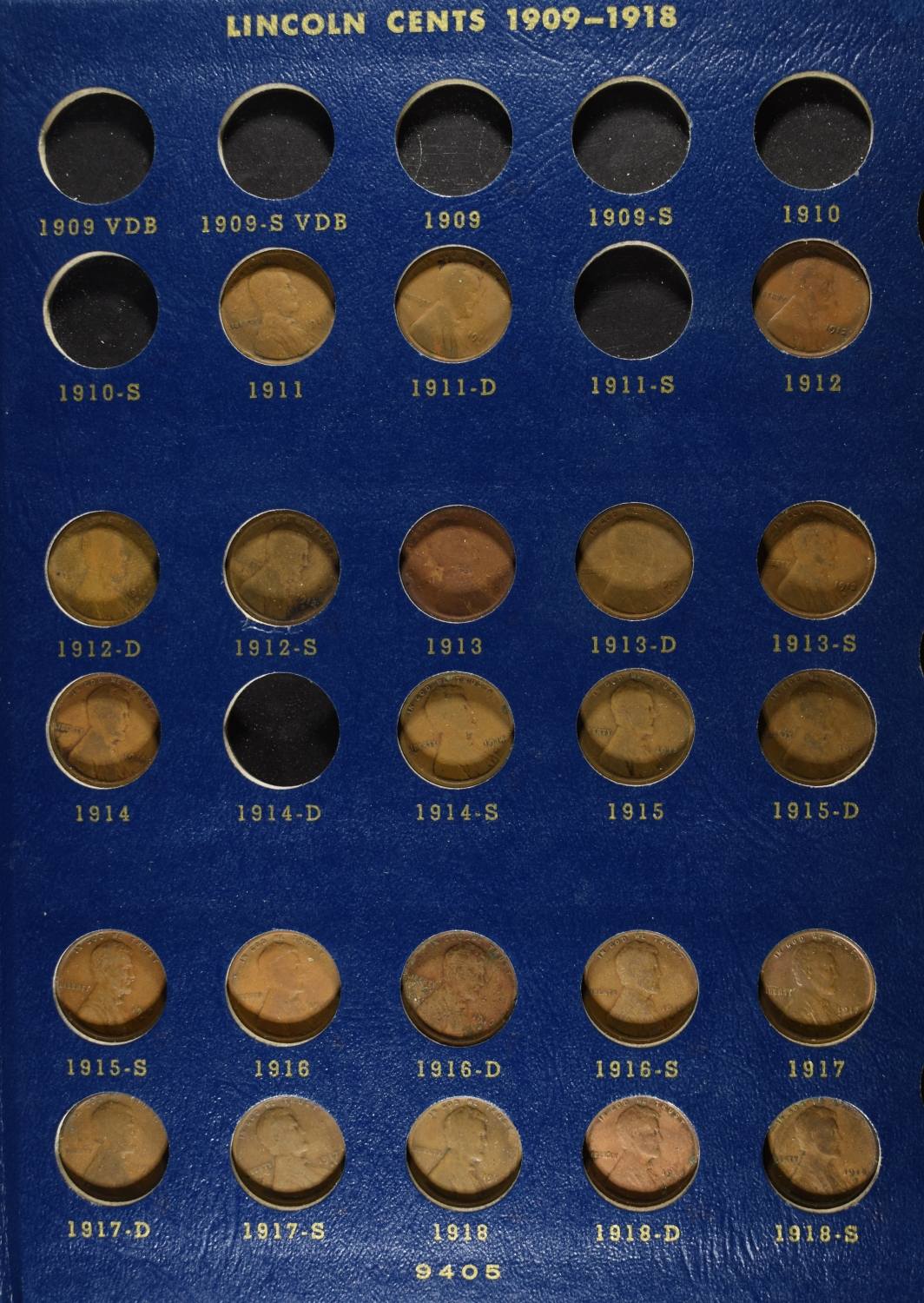PARTIAL LINCOLN CENT SET IN ALBUM SOME SEMI KEYS