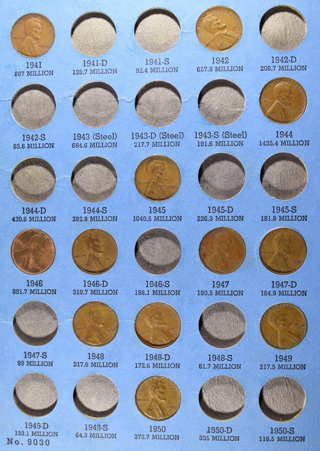 (6) LINCOLN CENT COLLECTIONS