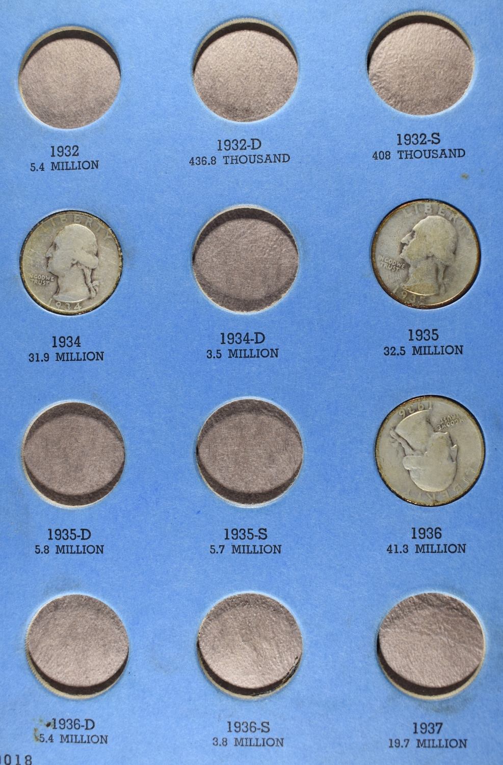 WASHINGTON QUARTERS COLLECTION WHITMAN