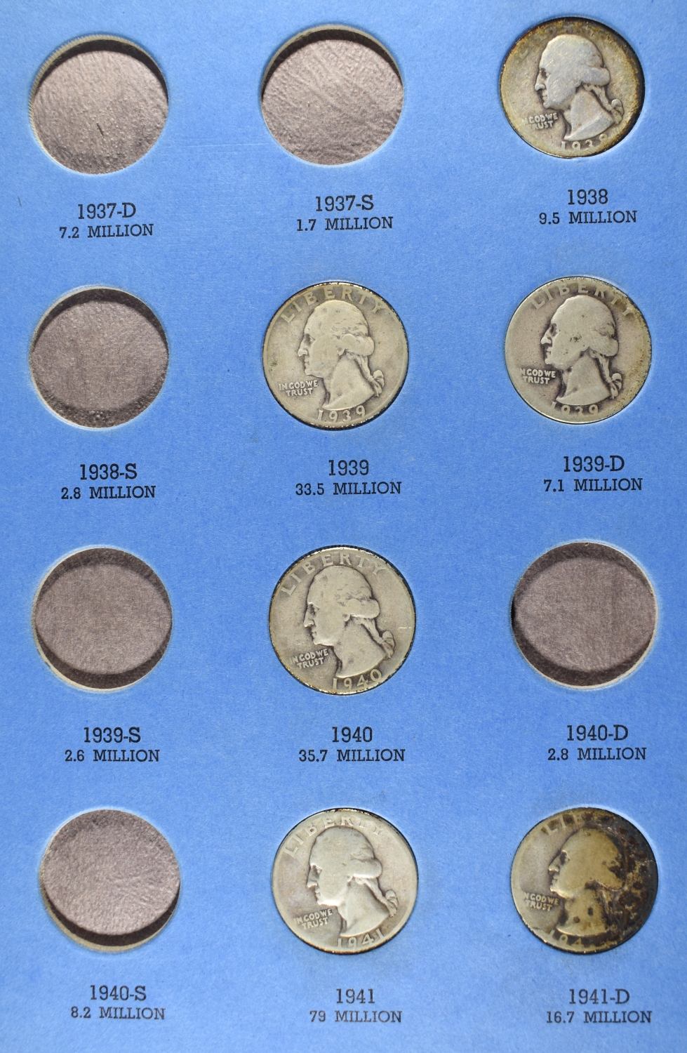 WASHINGTON QUARTERS COLLECTION WHITMAN