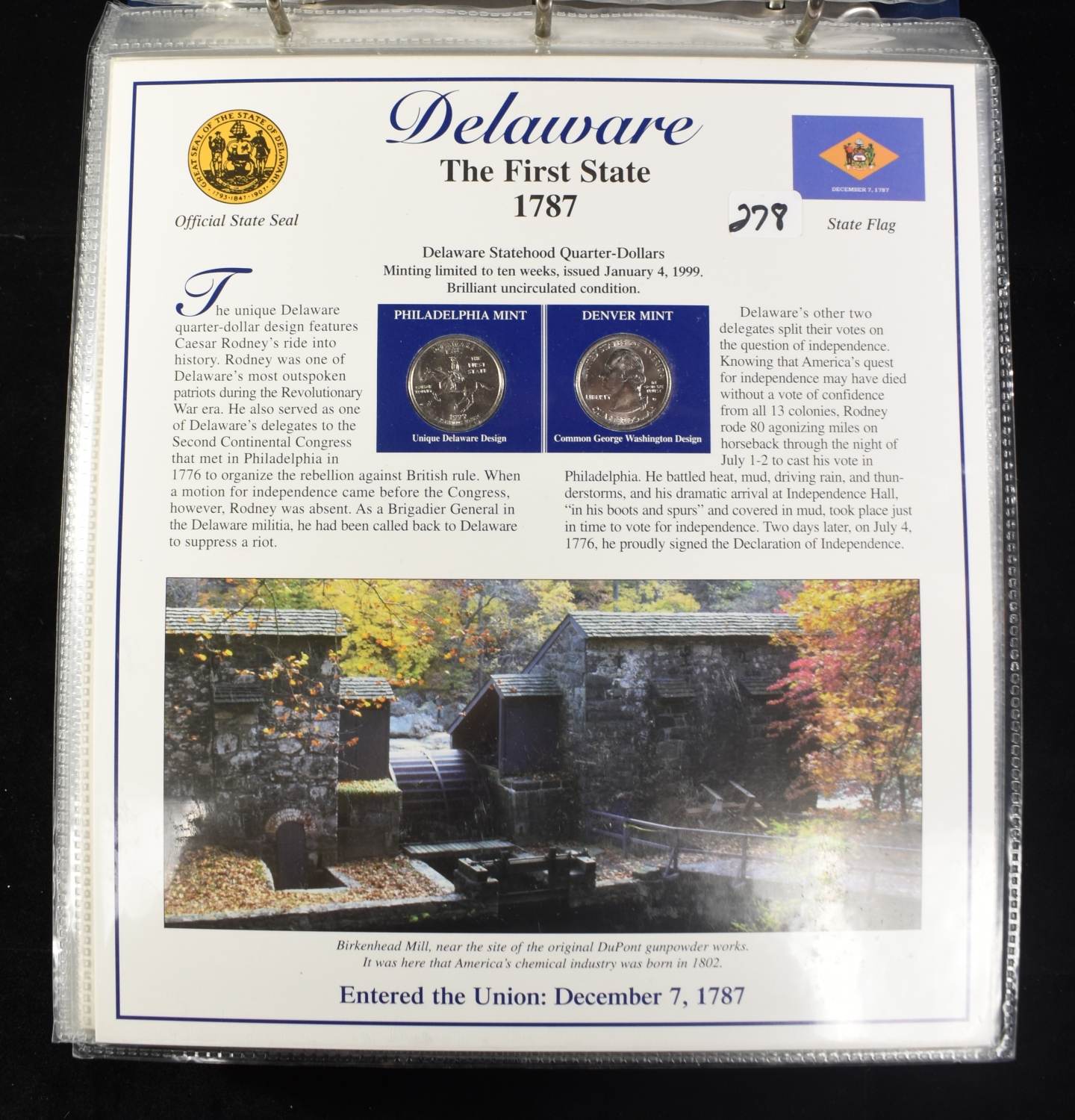 STATEHOOD QUARTERS COLLECTION VOLUME I