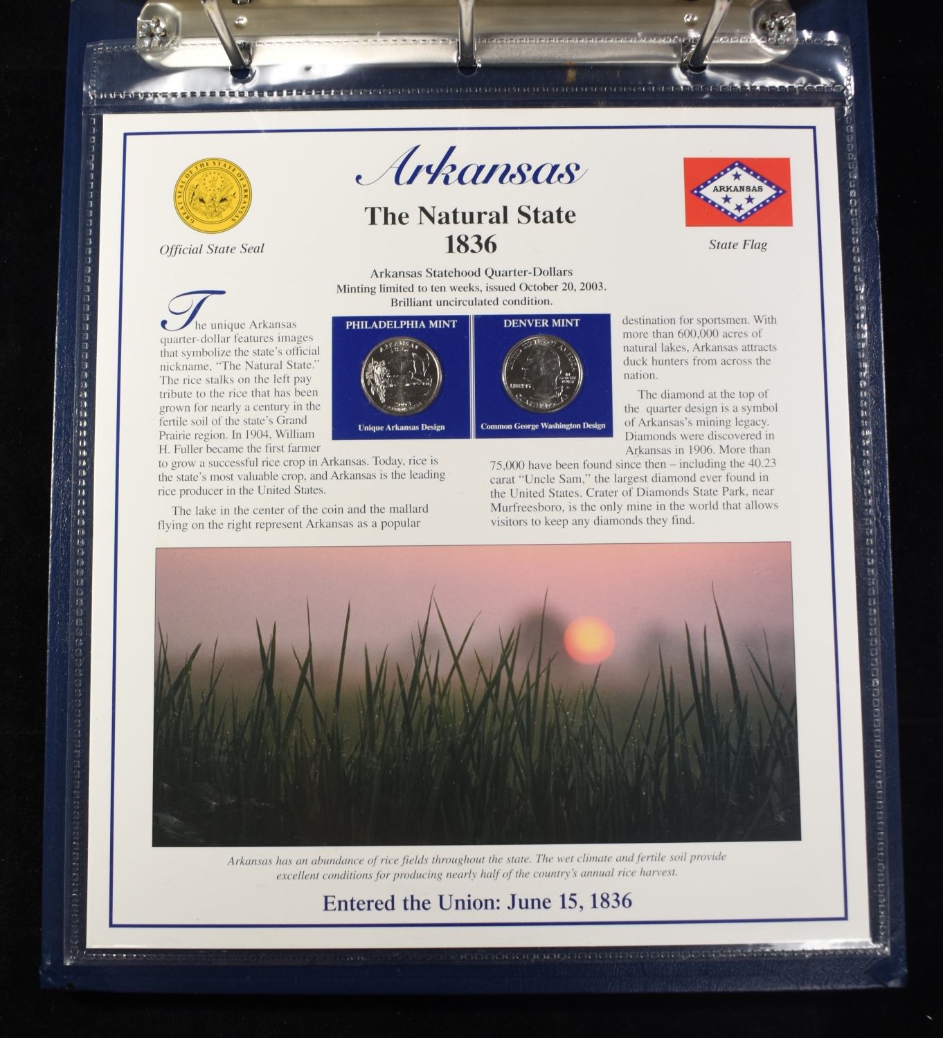 STATEHOOD QUARTERS COLLECTION VOLUME I