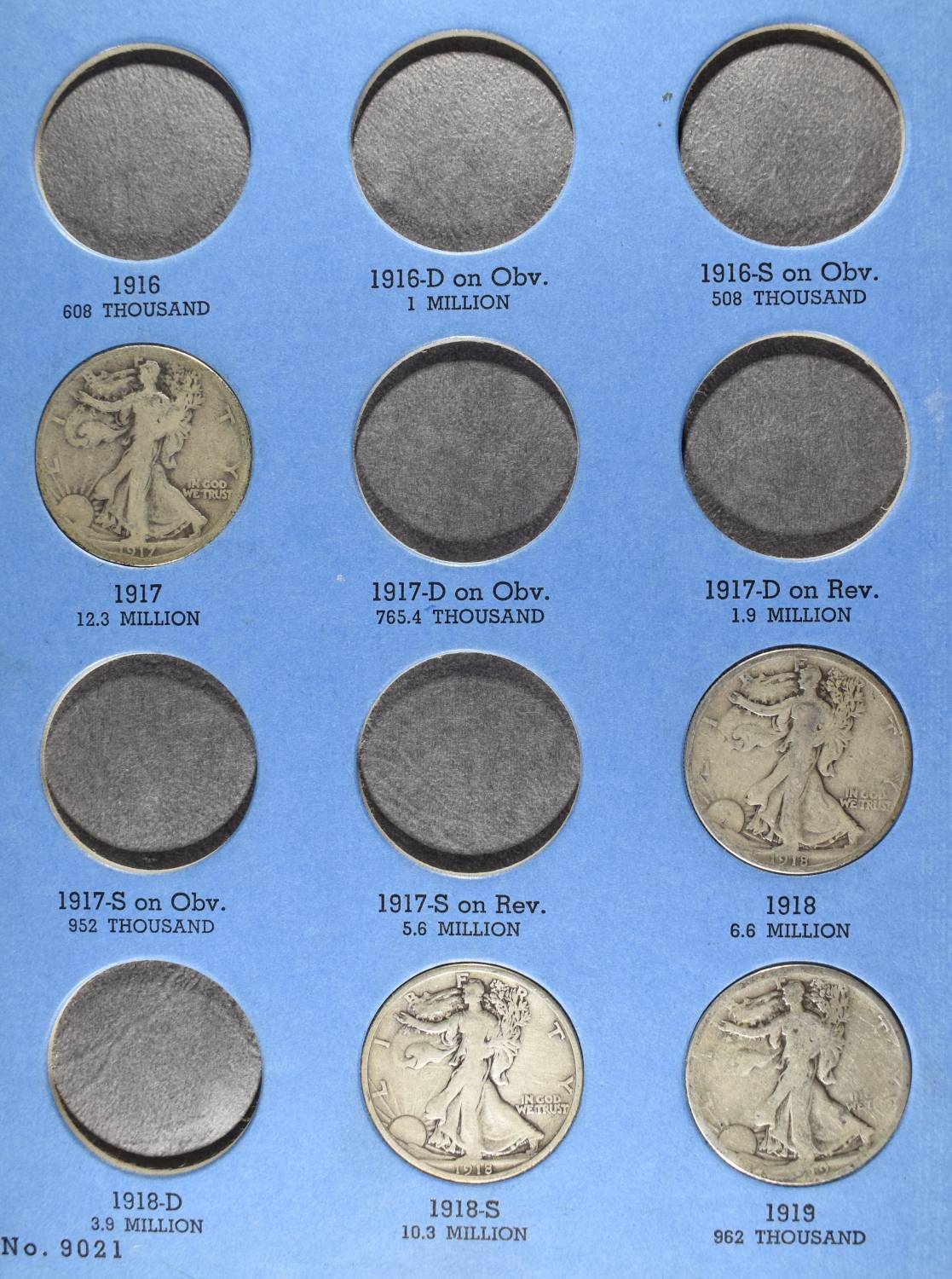LIBERTY STANDING HALF DOLLAR COLLECTION WHITMAN