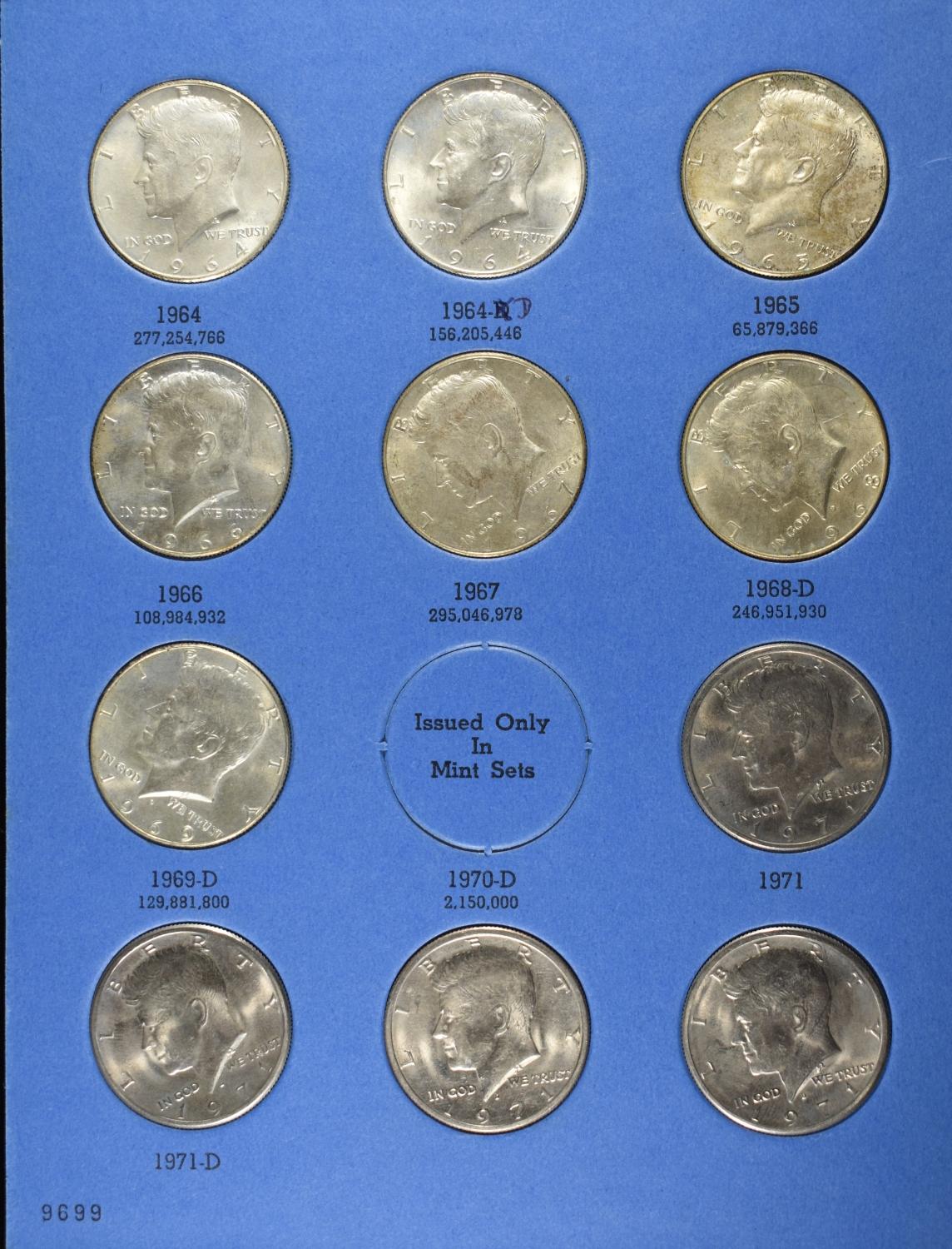 KENNEDY HALF DOLLARS COLLECTION WHITMAN
