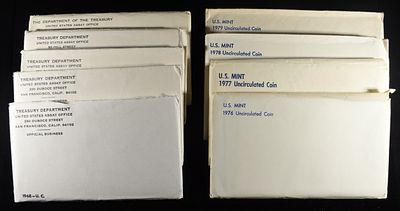 1968-1972 & 1976-1979 MINT SETS. CHECK OUT OUR UPCOMING AUCTIONS ESTIMATE $110 - $160.