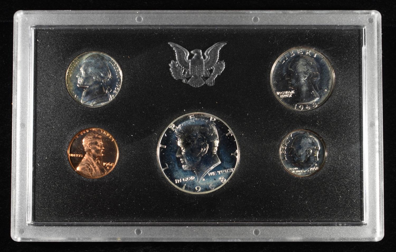 (5) 1968 US PROOF SETS