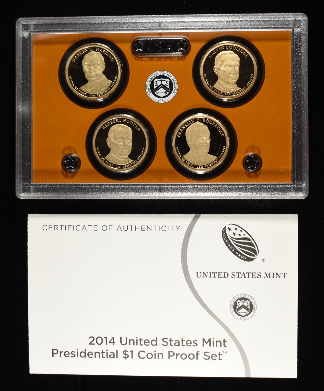 PRESIDENTIAL $1 PROOF SETS 07, 08, 10, 14 & (2) 13