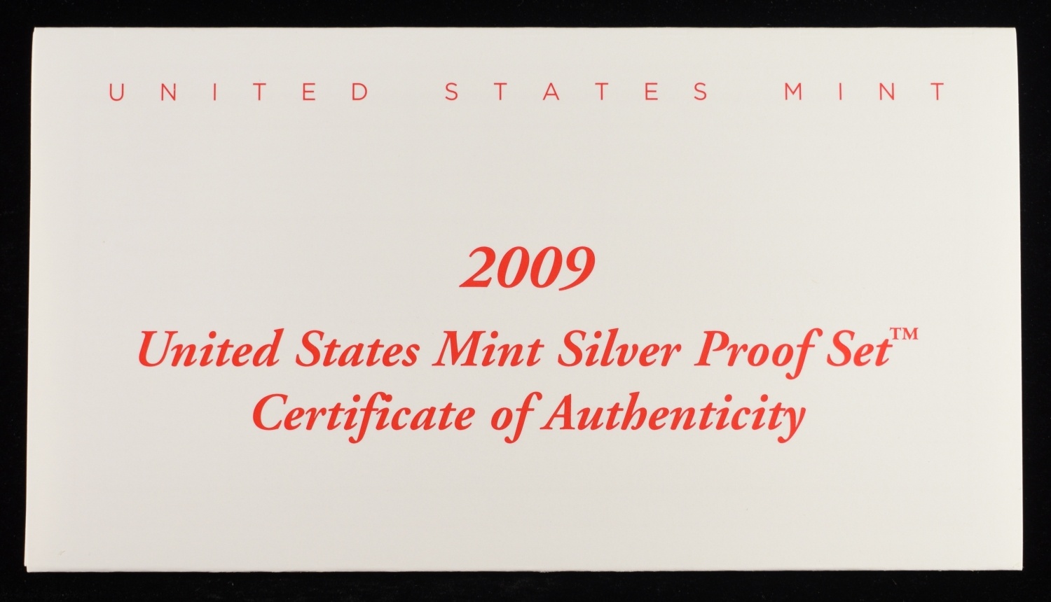 2009 US SILVER PROOF SET