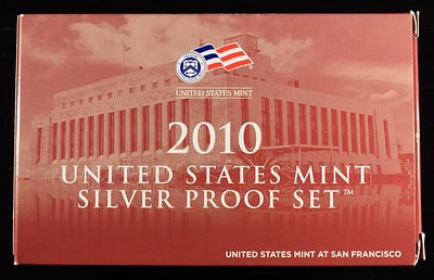 2010 US SILVER PROOF SET. TOP RATED AUCTION HOUSE ESTIMATE $150 - $200.