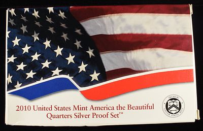 2010 SILVER QUARTER PROOF SET. CHECK OUT OUR UPCOMING AUCTIONS ESTIMATE $80 - $120.