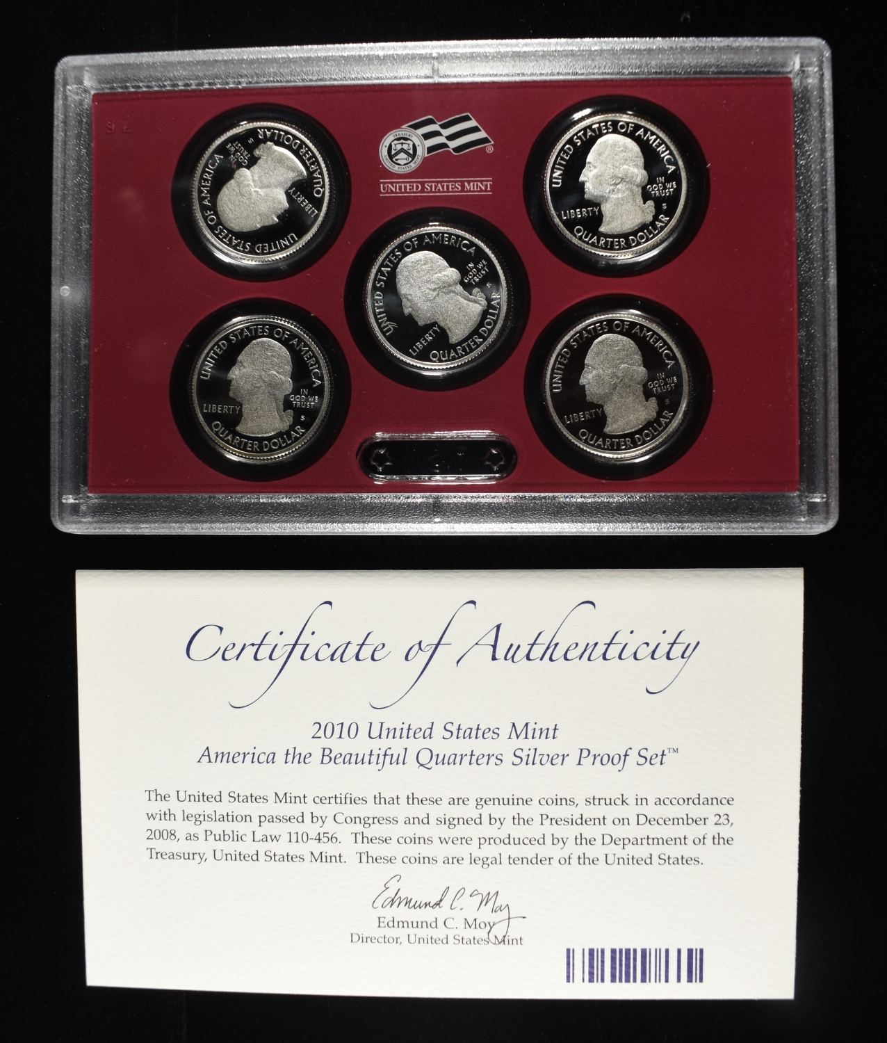 2010 SILVER QUARTER PROOF SET