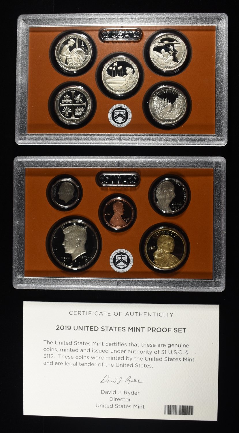 (2) 2019 MINT PROOF SETS