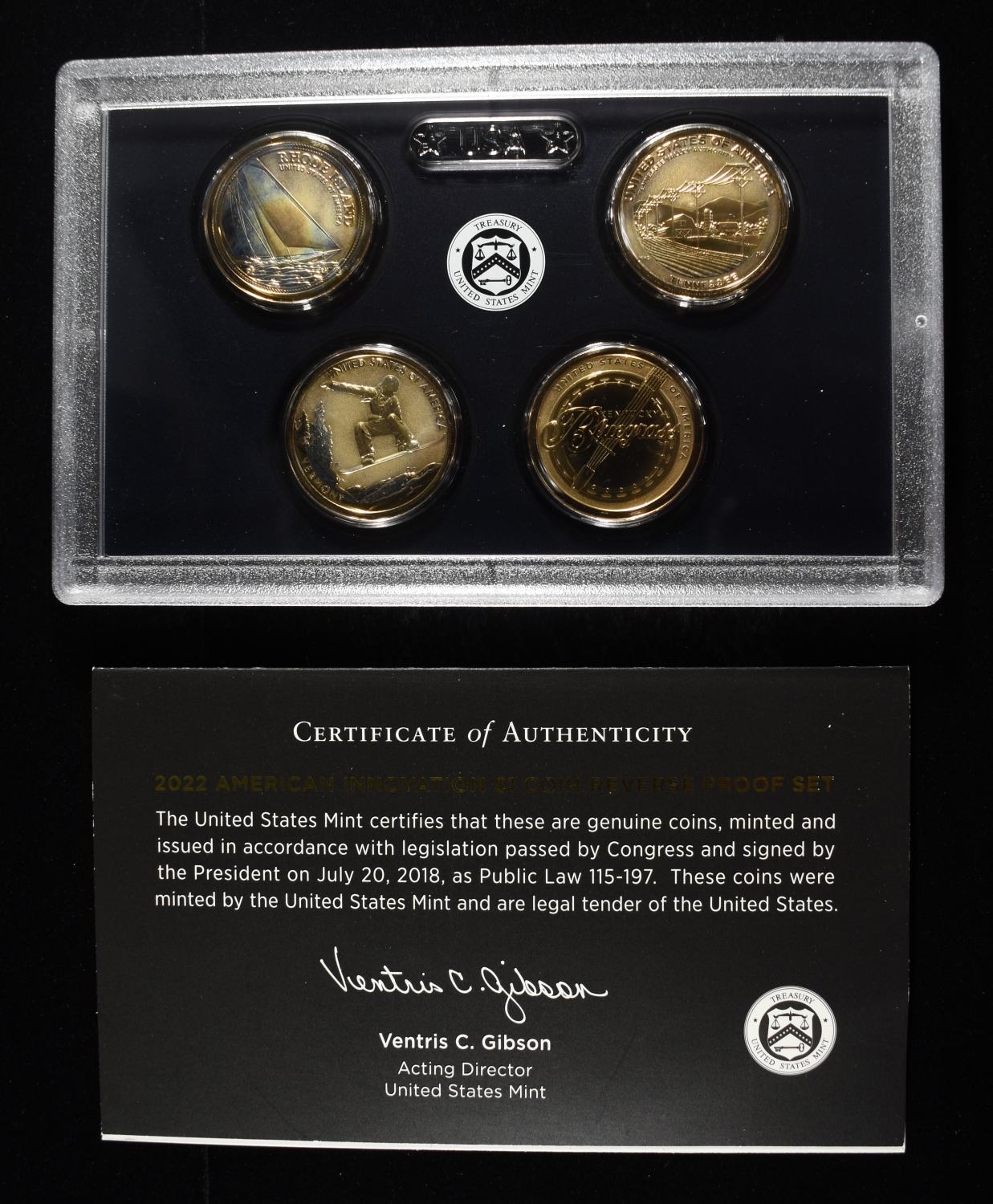 2021 PROOF & 22 REVERSE PROOF $1 INNOVATION SETS
