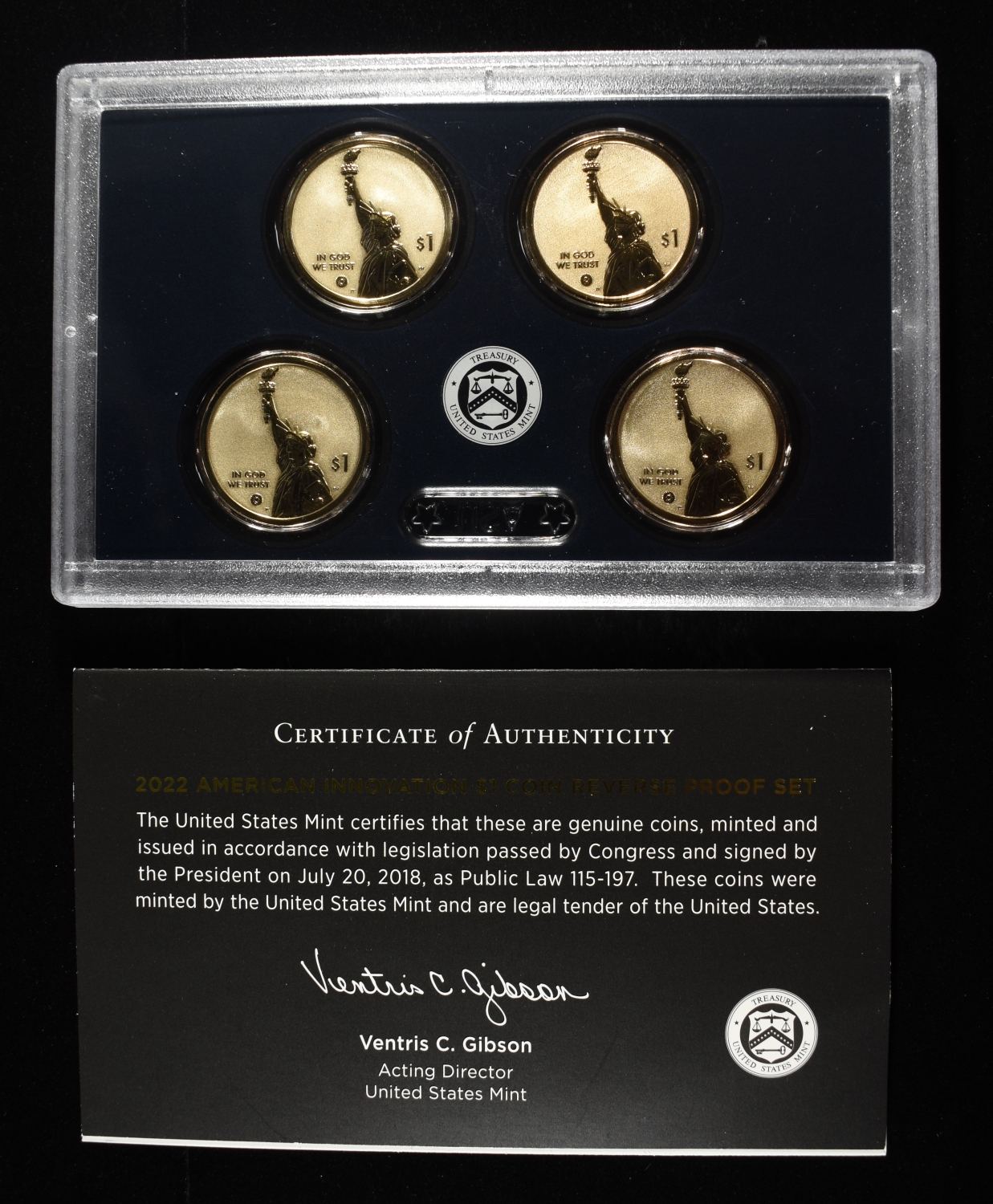 2021 PROOF & 22 REVERSE PROOF $1 INNOVATION SETS