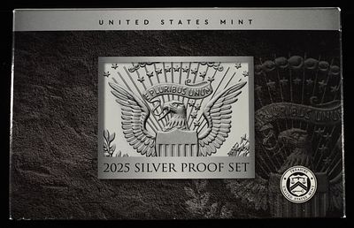 2025 SILVER PROOF SET. BID WITH SILVER CITY AUCTIONS ESTIMATE $300 - $350.
