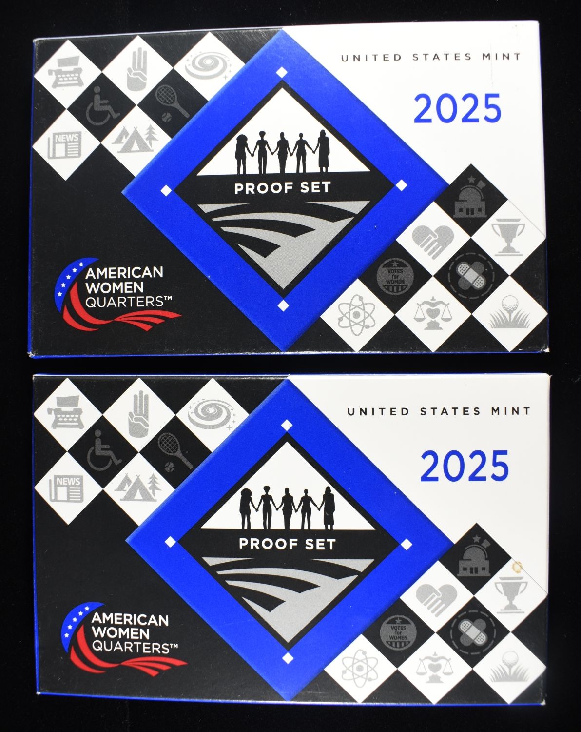 (2) 2025 WOMAN QUARTERS PROOF SETS