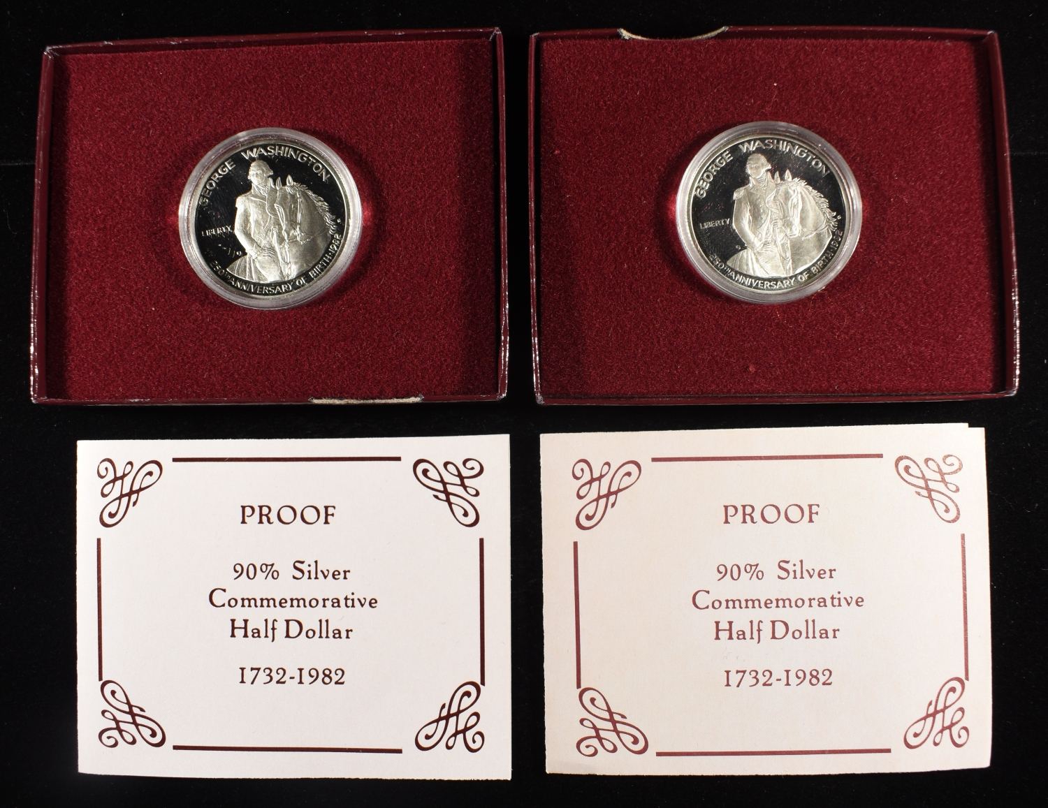 (2) 1982-S 50C COMMEMS WASHINGTON