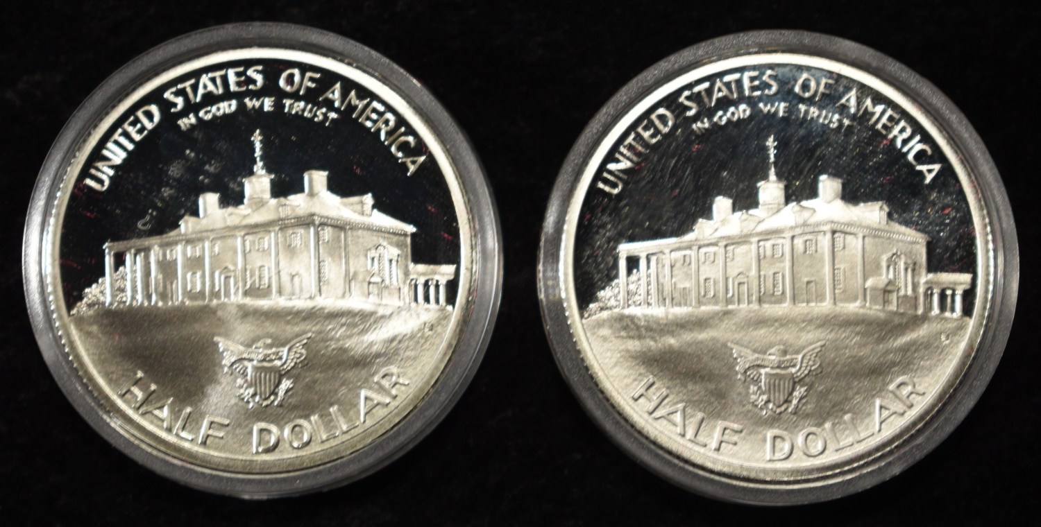 (2) 1982-S 50C COMMEMS WASHINGTON