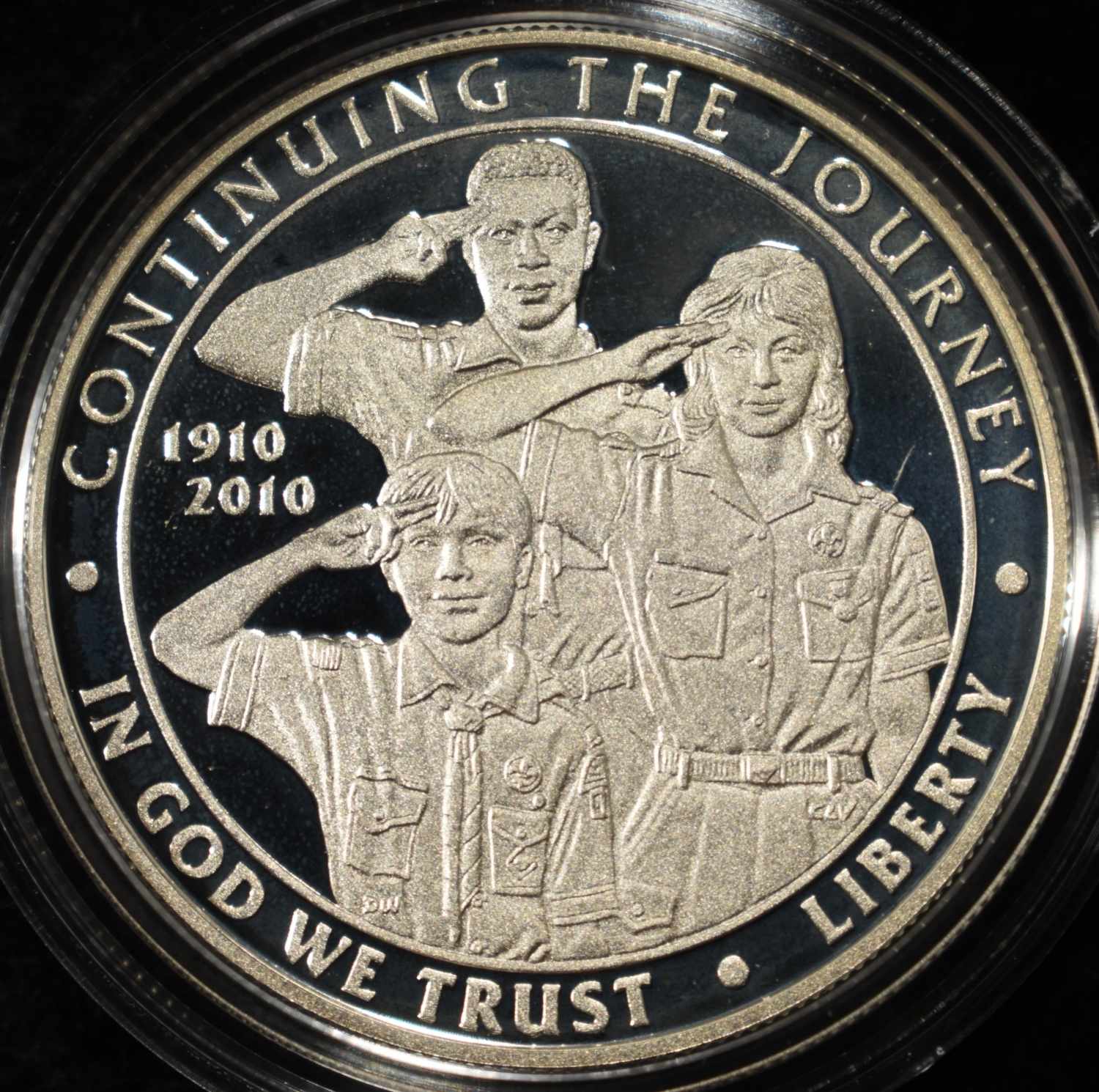 2010-P $1 COMMEM BOY SCOUTS OF AMERICA PROOF