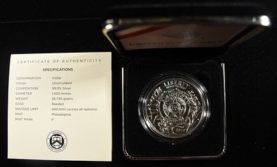 2019-P $1 COMMEM AMERICAN LEGION. TOP RATED AUCTION HOUSE ESTIMATE $110 - $160.