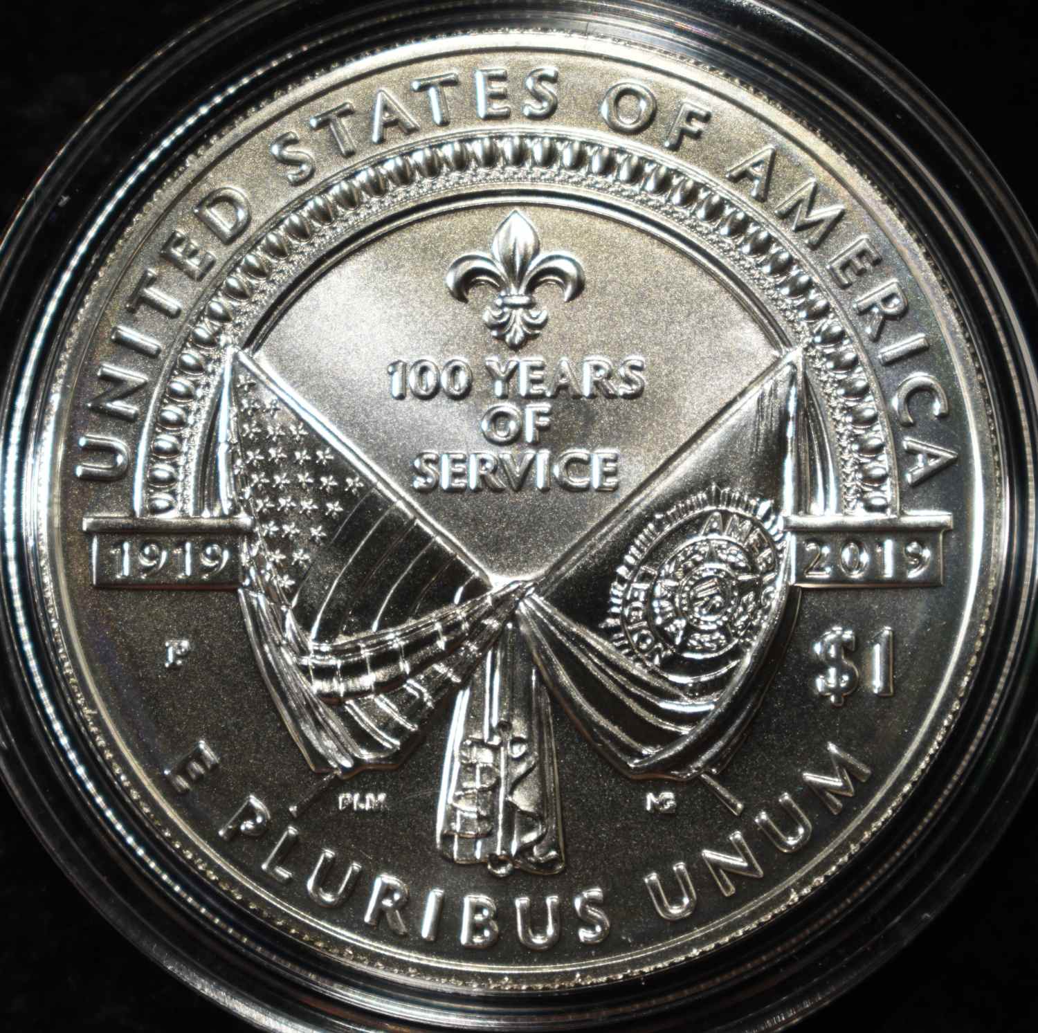 2019-P $1 COMMEM AMERICAN LEGION