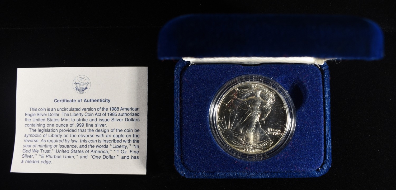 1988 AMERICAN SILVER EAGLE