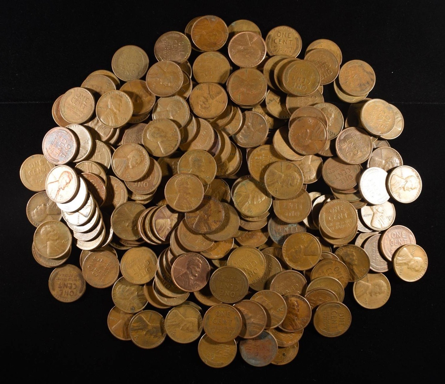200 "S" MINT WHEAT CENTS