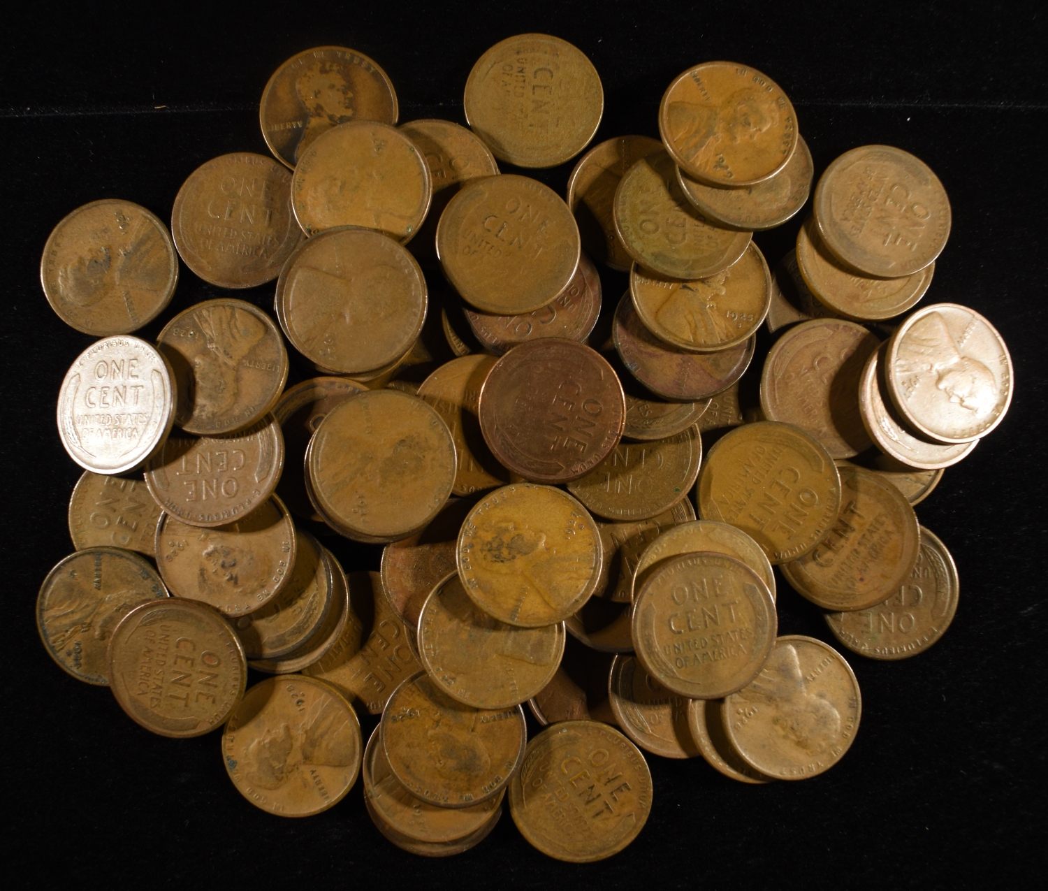(73) WHEAT CENTS FROM THE 20'S